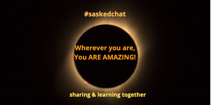 saskedchat's tweet photo. Welcome to Wednesday #saskedchat #saskteachers. It is okay to go forward slowly, making changes as you need in order to support students &amp; their families. Wherever you are, You ARE AMAZING! @msjgarrett @ms_p1983 @KGoodon @raprwills @PatheticRambler @JoshAKoza @Marcie_Win https://t.co/OoXXR6REfw