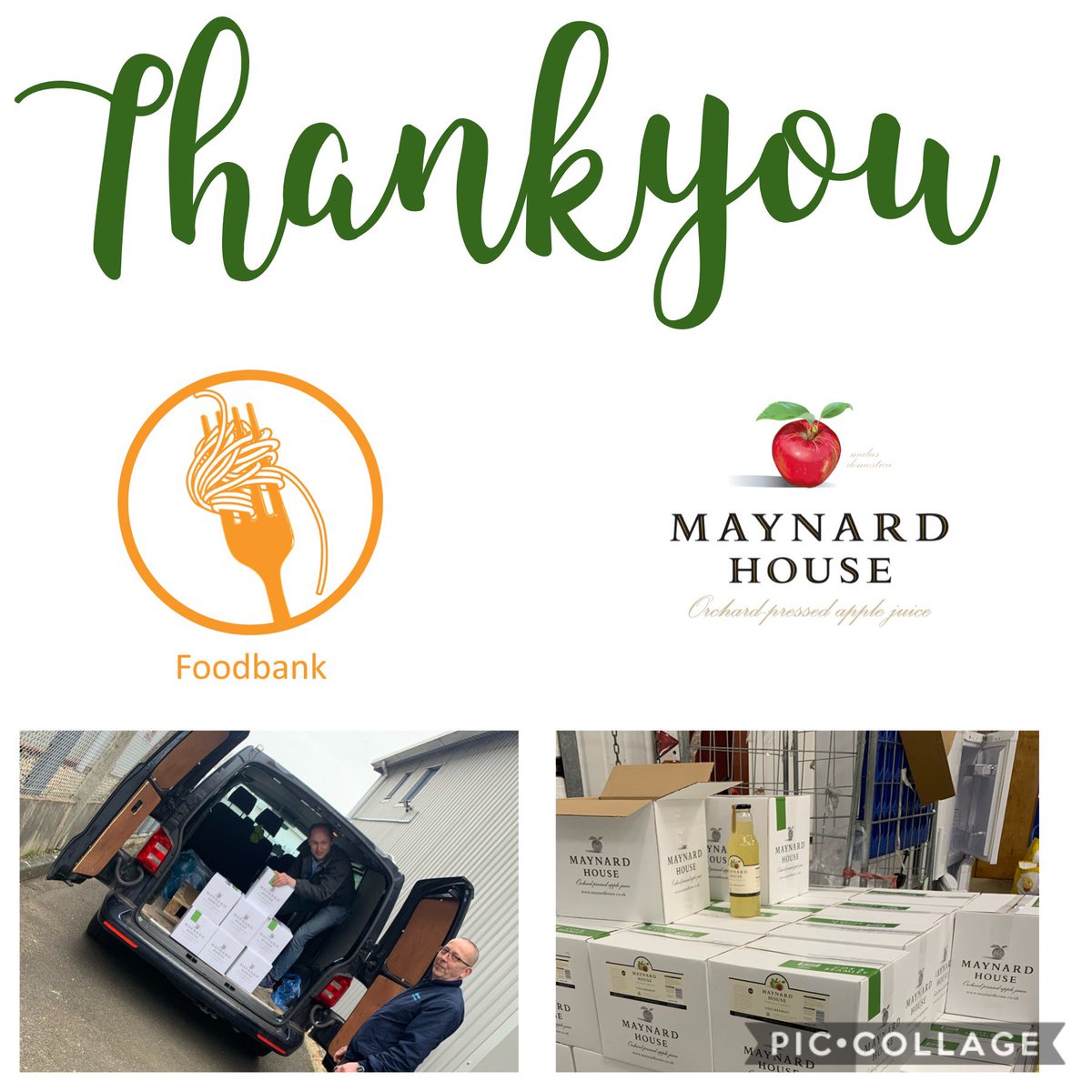 Gatehouse Bury St Edmunds (@gatehousebse) on Twitter photo Another amazing donation today. Thank you Clive <a href="/maynard_house/">Maynard House</a> for the pallet of Fresh grown Apple Juice. This will help enormously with our food parcels. #farmfresh #COVIDー19 #workingtogether #juice Another amazing donation today. Thank you Clive <a href="/maynard_house/">Maynard House</a> for the pallet of Fresh grown Apple Juice. This will help enormously with our food parcels. #farmfresh #COVIDー19 #workingtogether #juice