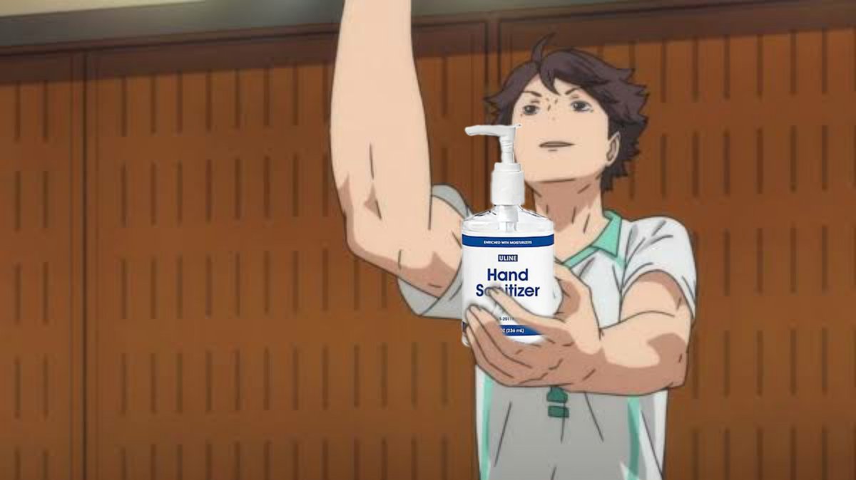 oikawa sanitizer $5 every squirt