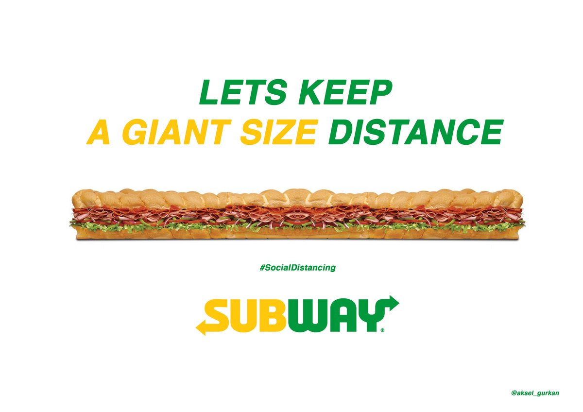 aksel_gurkan's tweet photo. @OneMinuteBriefs @ITVPeston @LoveYourNHS Just an idea @UN #HomeWithPeston @Peston #Subway #SubwayUK @SUBWAY @SUBWAYCanada @SubwayUK #StayHome @EntrepreneursGB #SocialDistancing #SocialDistance https://t.co/VioRgMrqTd