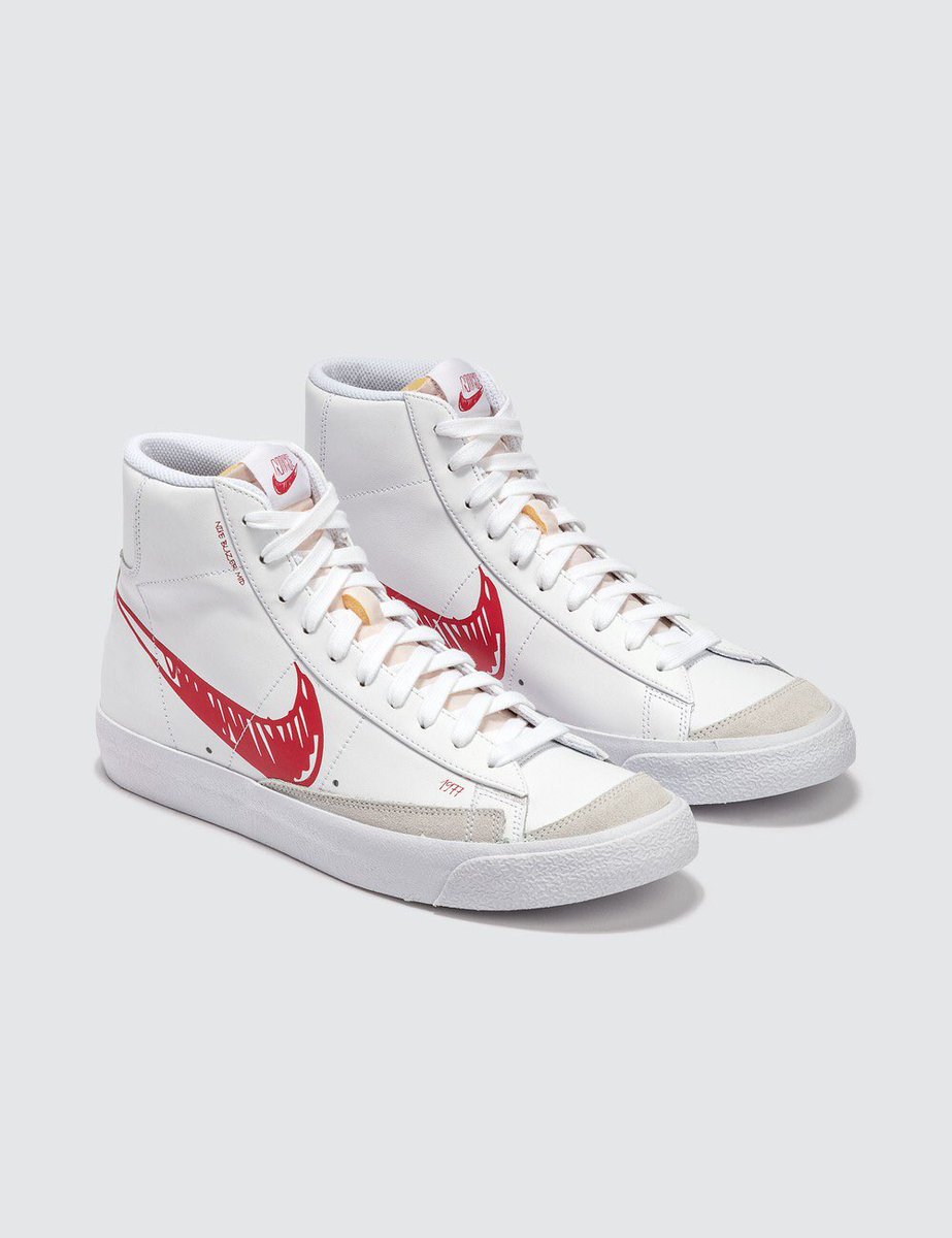 nike blazer mid 77 sketch white red