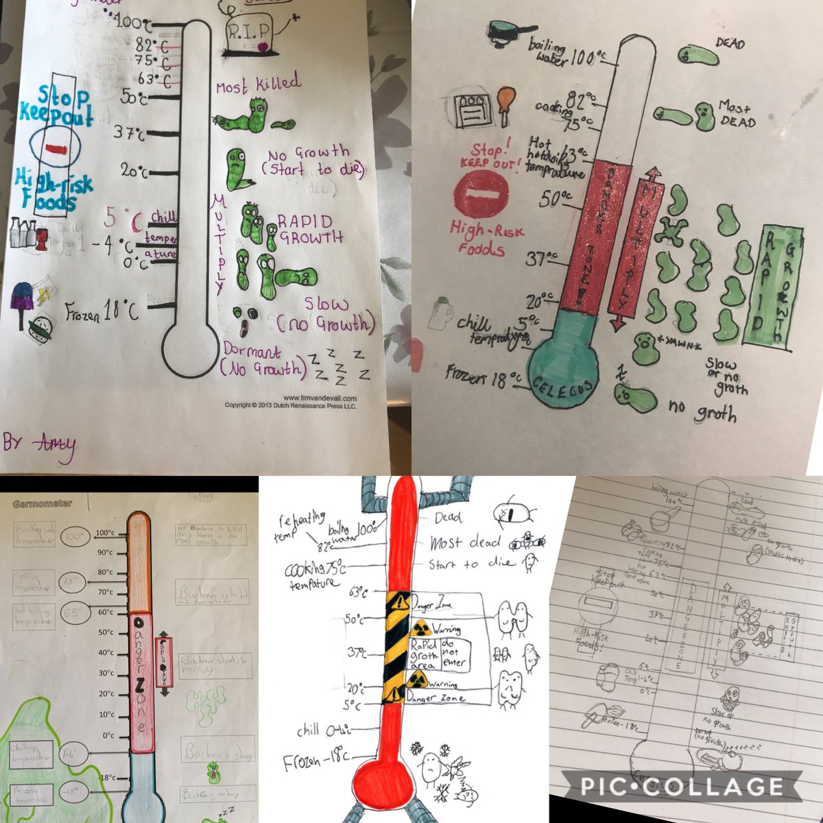 DHSFifeHomeEc's tweet photo. Some great ‘Germometers’ designed by Miss Simpson’s S1. These look great everyone, well done ⭐️ #foodhygiene #homelearning #ourschool https://t.co/3wQ2GsSFaO