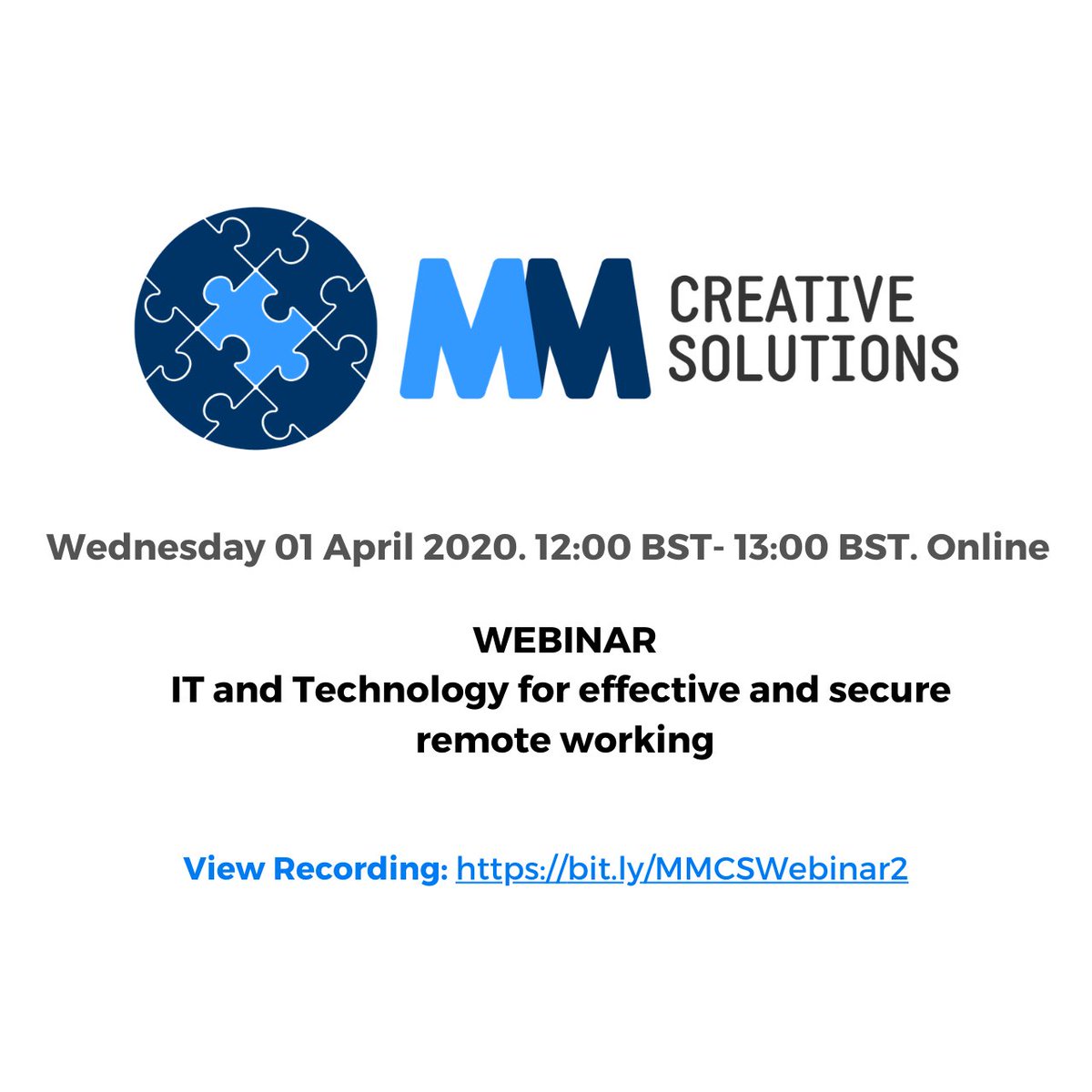 Thank you <a href="/MikejDouglass/">Mike J Douglass</a>  for sharing your knowledge &amp; expertise during today's #webinar.

Thank you to everyone who attended.

If you missed the session, a recording of it can be accessed via this link: bit.ly/MMCSWebinar2 

#IT #cybersecurity  #workingfromhome #business
