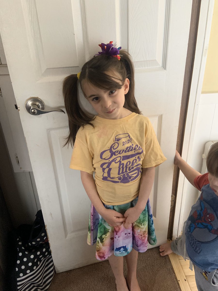 Lacey in Ms. Clark’s class is showing her school spirit for today’s virtual spirit day! Thanks for participating. #BSPACARES