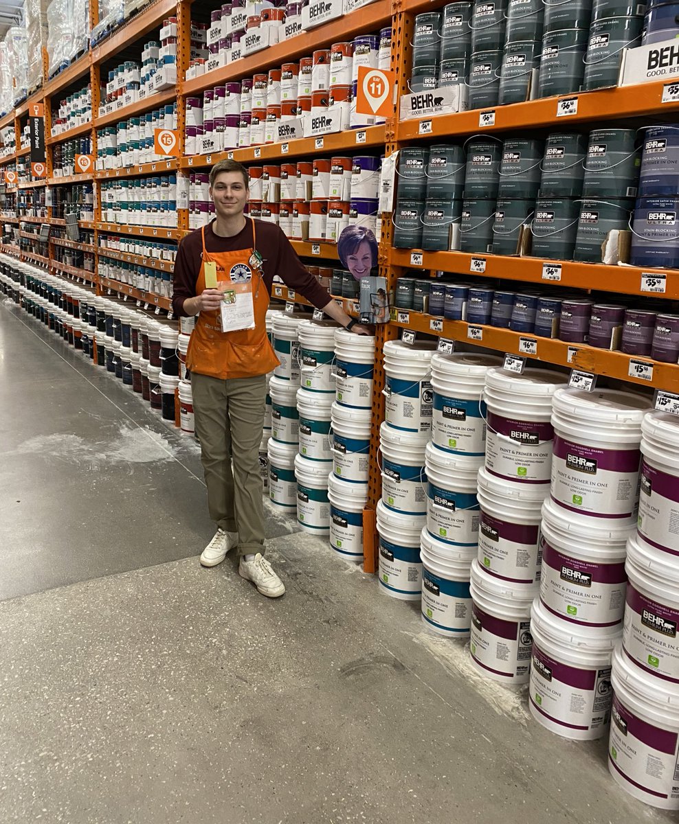 Recognizing Rylan for doing a great job with shelf capacity and perfecting his paint  aisle!🐾  #shelfie #badgerup <a href="/CarpenterTrina1/">Trina Carpenter 🐾</a>