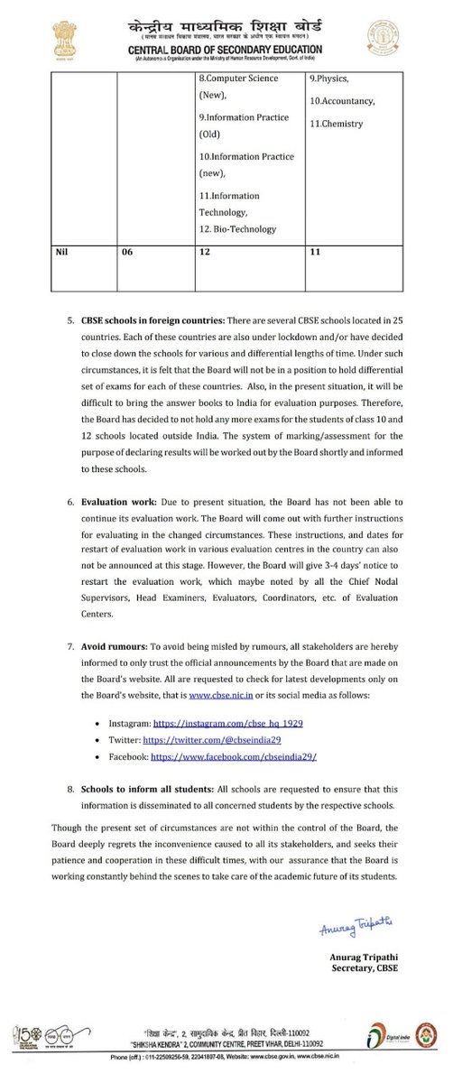 Ministry of Education tweet media