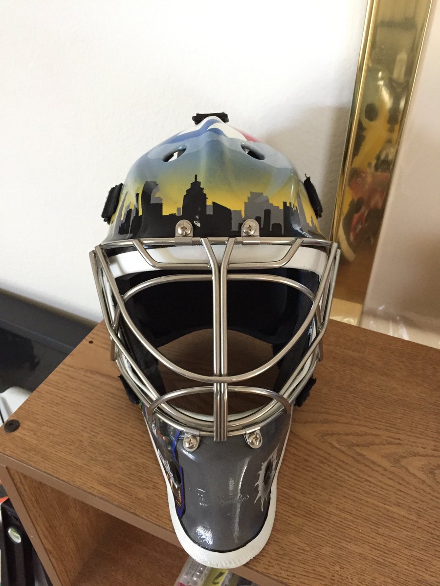 Mike_Swiren's tweet photo. @GoalieGearNerd Painted it all myself!!!!! https://t.co/9zN5TmGVDs