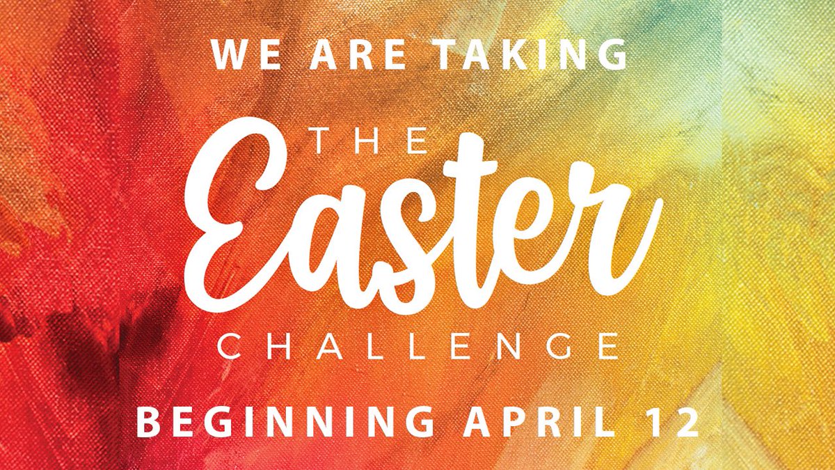 GFCHeavenEarth's tweet photo. We’re starting a five-week series on Easter Sunday that will challenge us all to discover how we can grow in faith and reach the potential that God has for all of us. #TheEasterChallenge #GFCEaster https://t.co/VuOn2TVrix