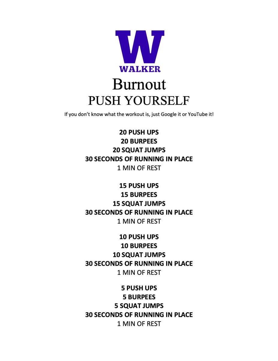 EDWalkerSports's tweet photo. Need to workout, but don't know what to do? Here are some workout plans that make us the #BeastsoftheNorthwest 

@EDWalkerWolves @WTWLonghorns @NDallasisd @staceysegal @dallasathletics @Hollnwall  @WhitsonJessica https://t.co/ciO0jSa1hN
