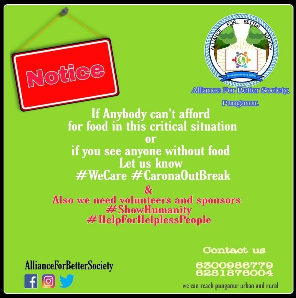 AFBSYouth's tweet photo. #caronavirusoutbreak #CaronavirusIndia
#HelpForHelpless https://t.co/B9M8mFtkEi