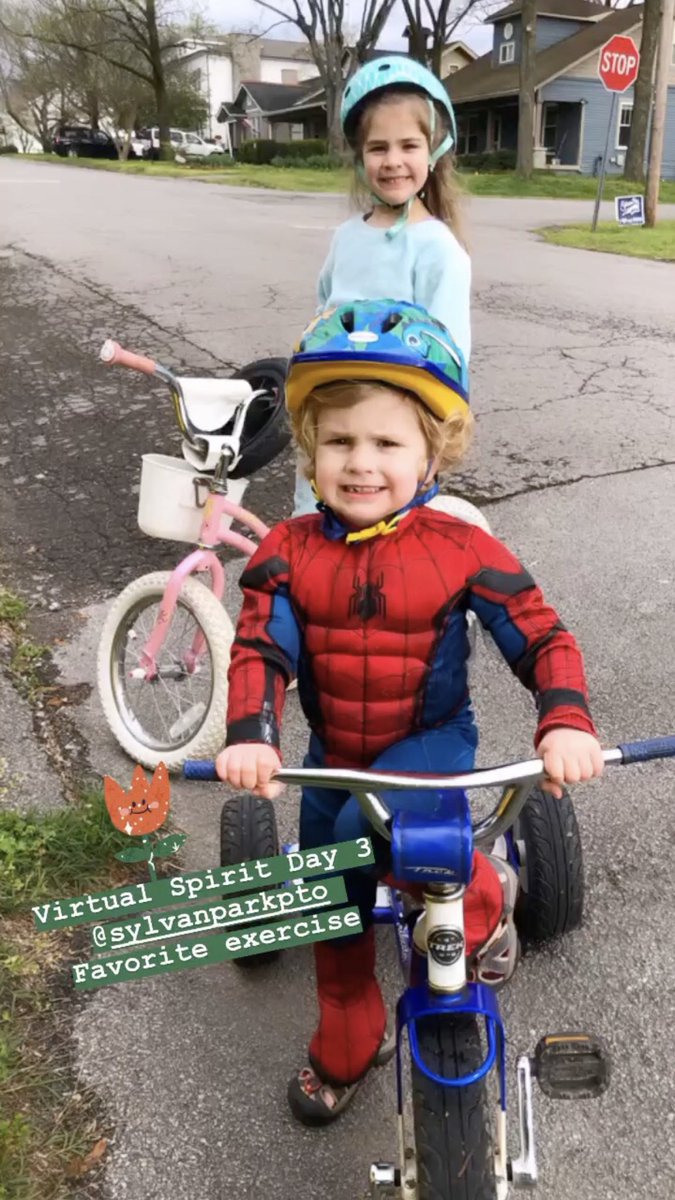 Jute_bug's tweet photo. Virtual Spirit Day 3 @SylvanParkPTO 
...
Favorite Exercise/Activity - Biking!!! https://t.co/dKTYMvWvkB
