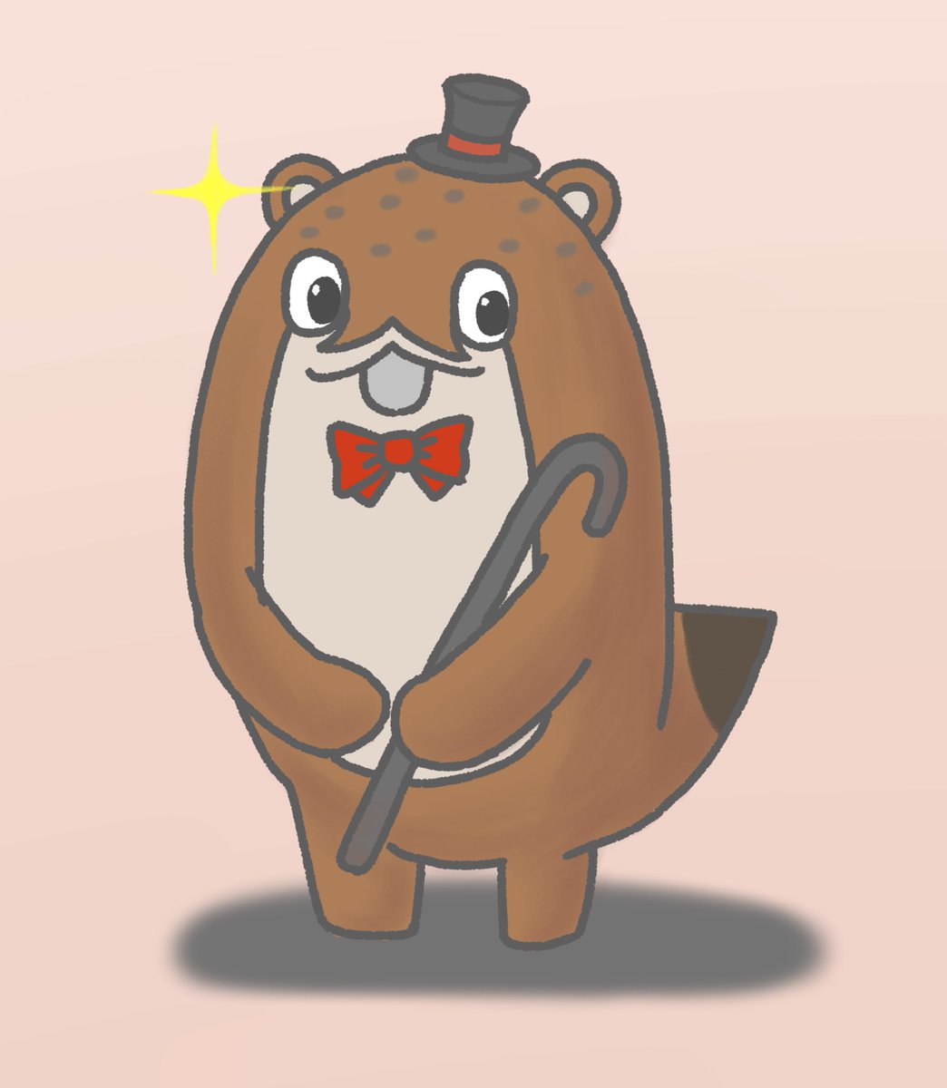 「ボクカワウソさん 」|ジョニーのイラスト
