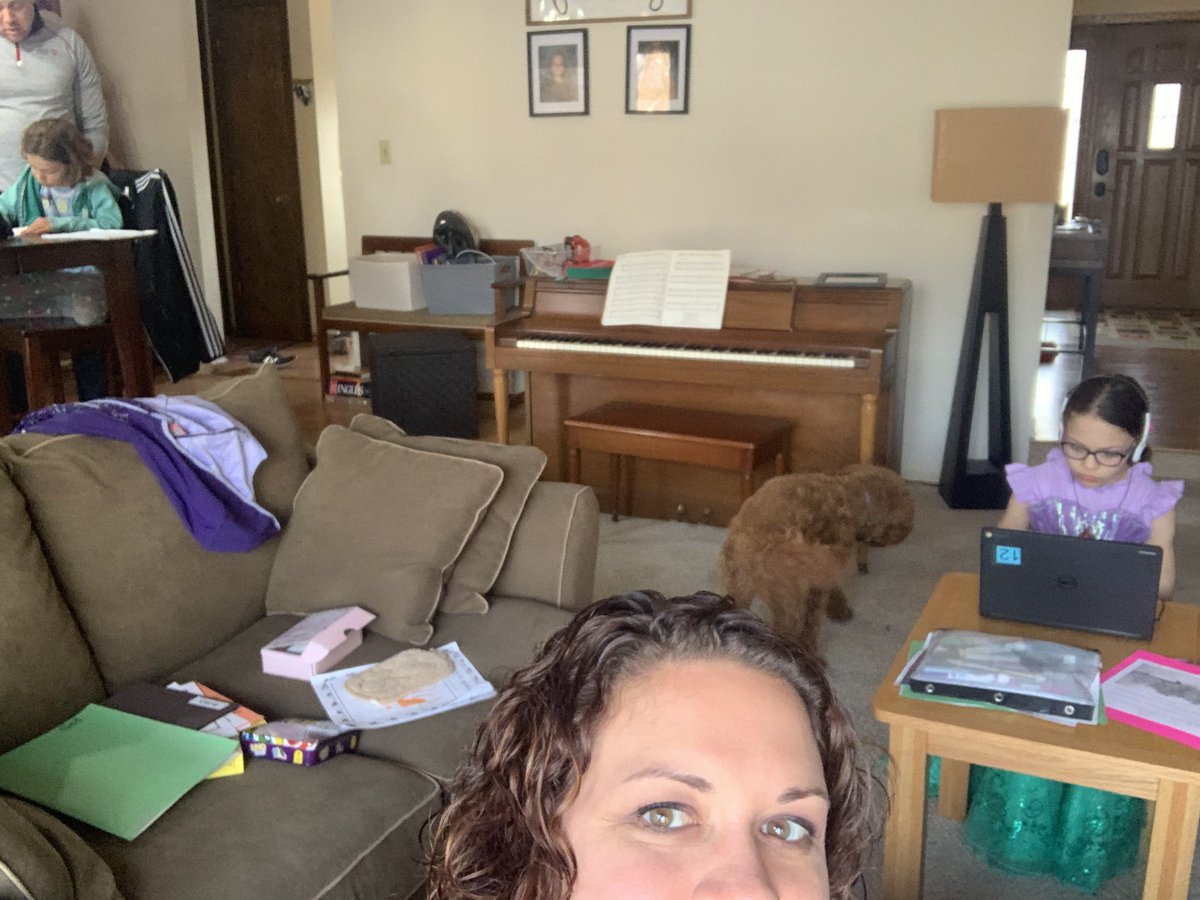 E-learning has begun at la casa Parrill. #UnleashTheZoom