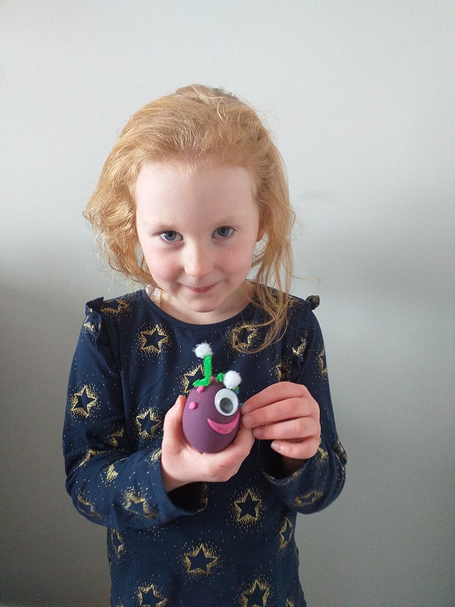 _annecunningham's tweet photo. @StMarksPrimary1 Jessica had lots of fun today making her own Alien character for Mrs Carwood's Space lesson. 👽☺️ https://t.co/C1iHYSNjmQ