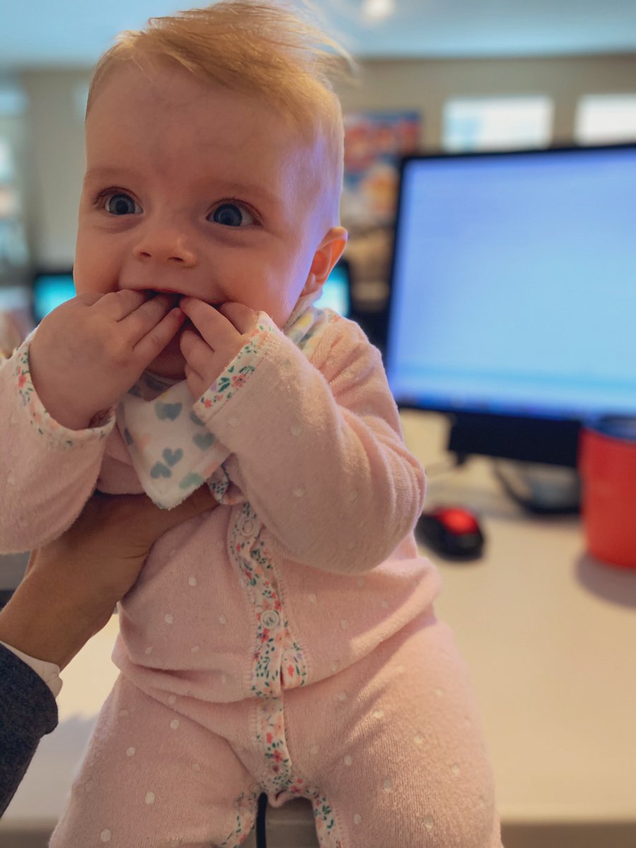 j_bredbenner's tweet photo. Anyone else’s coworker horsing around at work while breaking all of the #COVID19 rules? Who do I report this lady to? #stayhome #BabyBeBe https://t.co/pgJvXpLwef
