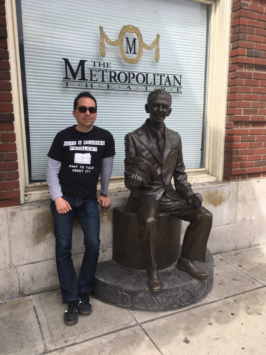 JoelRGarza's tweet photo. A year ago, I was in West Virginia for the first time, sharing &amp; growing as a teacher, and more importantly, paying tribute to the genius of Don Knotts. Miss all my #WVCTE friends—stay safe 🤗👊🏽 https://t.co/dzsM8m0y2c
