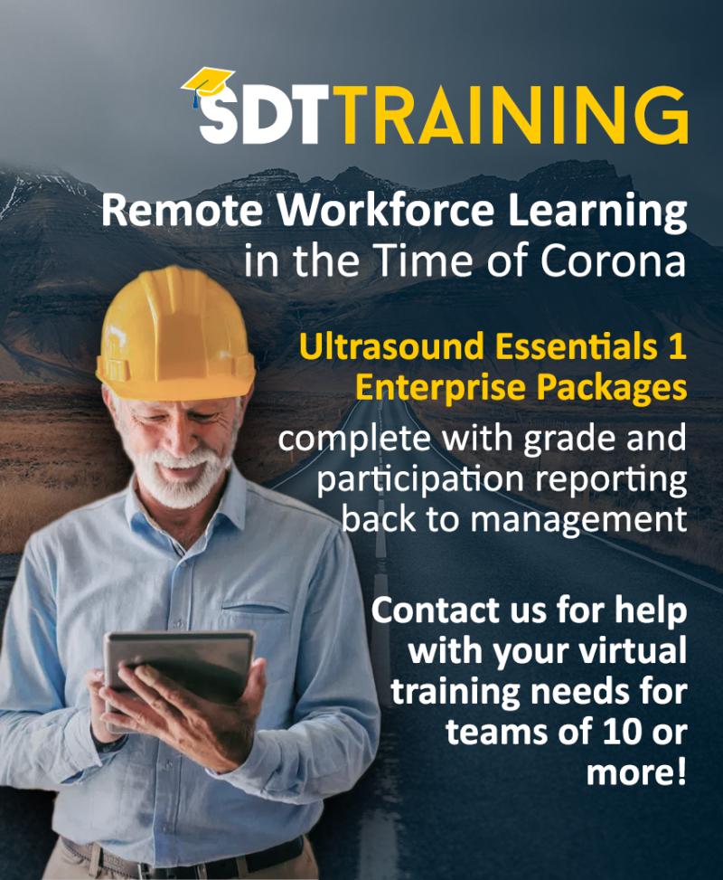 SDTUltrasound's tweet photo. Working from home should not mean working in isolation. #Ultrasound Essentials 1 ENTERPRISE is a unique way for teams to expand their #conditionmonitoring competencies together. https://t.co/m0F4i1OrPu
#workfromhome #hearmore #reliabilitymanagement #reliability #elearning https://t.co/XFg8qA1Voa
