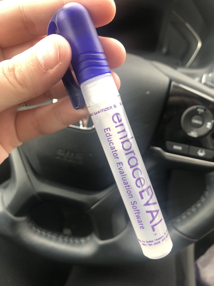 Thanks <a href="/EmbraceSchools/">Embrace® Special Education Software</a>  for the hand sanitizer you passed out at the <a href="/IAASE3/">IAASE</a> conference! Who knew it’d come in SO handy?! In my car ready to sanitize! 😉