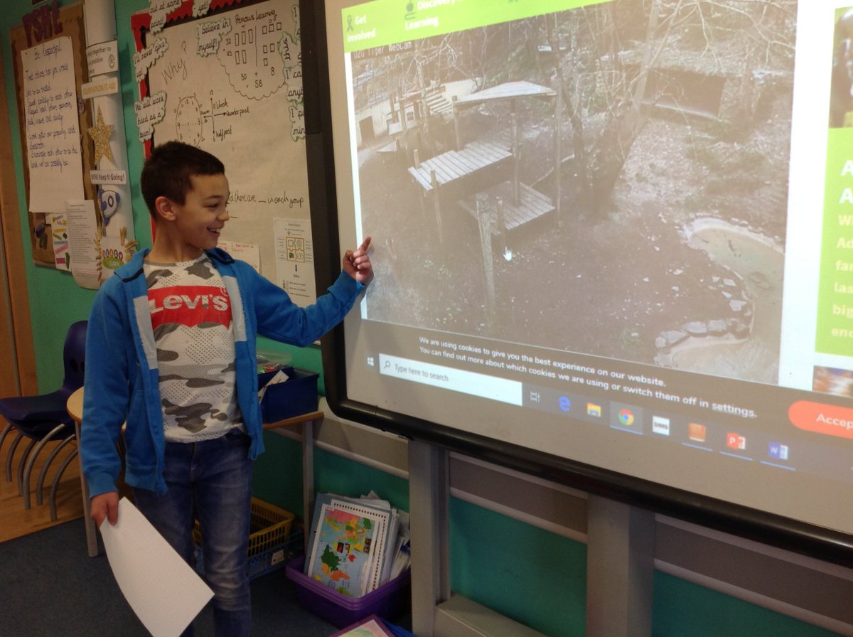 StapleHillPS's tweet photo. #Zootastic As we can't go to the zoo right now, we decided to bring the zoo to us using live webcams. We saw meerkats, cheetahs, tigers and even beluga whales! https://t.co/RXSKBR6wYd