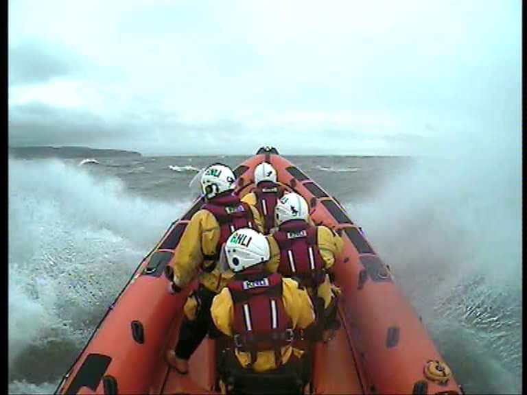 .<a href="/BeaumarisRNLI/">Beaumaris RNLI Lifeboat</a> volunteers recently launched on a night-time shout, after reports of a large object being dropped from the Menai Suspension Bridge. The object turned out to be a chair, which the crew recovered from the water before returning to station.