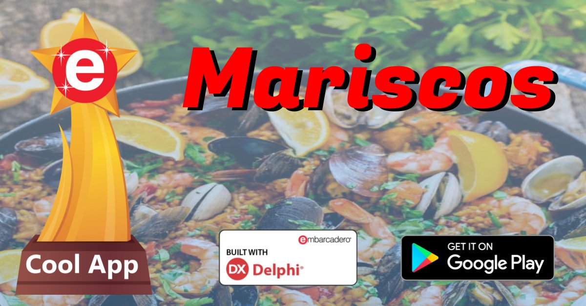 It's #CoolApps time! Mariscos is a restaurant management tool that allows both staff and management to track &amp; organize orders, payments, and receipts. Built with Delphi and is available for Android devices. Check out the app's features here: embt.co/CoolApps-Maris…