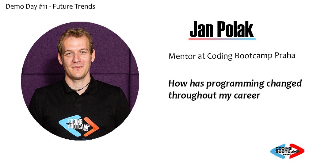 codeBoot's tweet photo. We know our mentors are great at teaching👨🏻‍🏫 but rarely we have an opportunity to hear them talking more personal about those topics👨🏻‍💻, that’s why we can’t wait for Jan Polak’s speech.🎤

#codingbootcamppraha #data4you #prague #stayhome #winterbatch #demoday #event https://t.co/CMKtgcjv9L