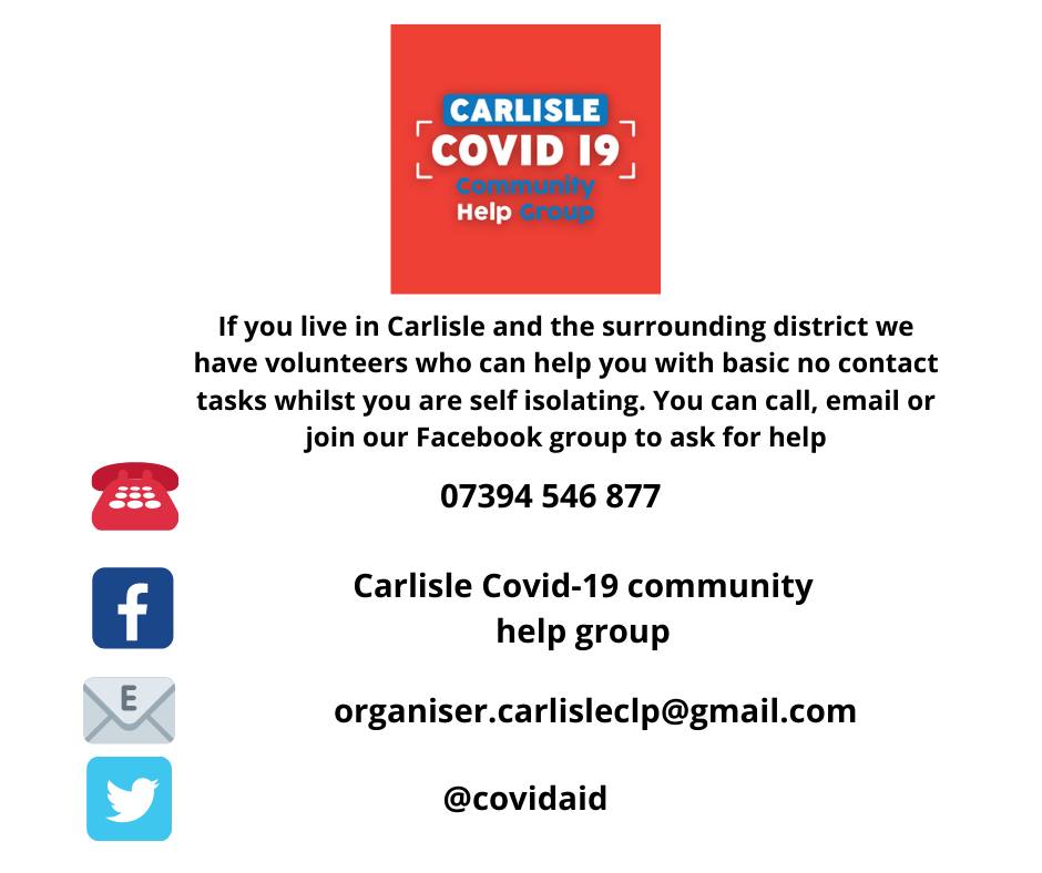 ****Urgent*****
Volunteers needed for shopping tasks &amp; prescription requests. We are calling out for more volunteers! Please share share share! <a href="/BBC_Cumbria/">BBC Cumbria</a> <a href="/Cumbriapolice/">Cumbria Police</a> <a href="/CumbriaCC/">Cumbria County Council</a> <a href="/CumbriaCrack/">Cumbria Crack</a> <a href="/NCICNHS/">North Cumbria Integrated Care NHS Foundation Trust</a> @CarlisleCC 

docs.google.com/forms/d/e/1FAI…