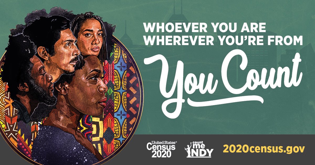 The #2020Census will affect funding for education, healthcare, transportation, emergency services, and more for the next decade. You have the power to make a difference right now – from your home – by going online to 2020census.gov and being counted today! #CountMeINdy