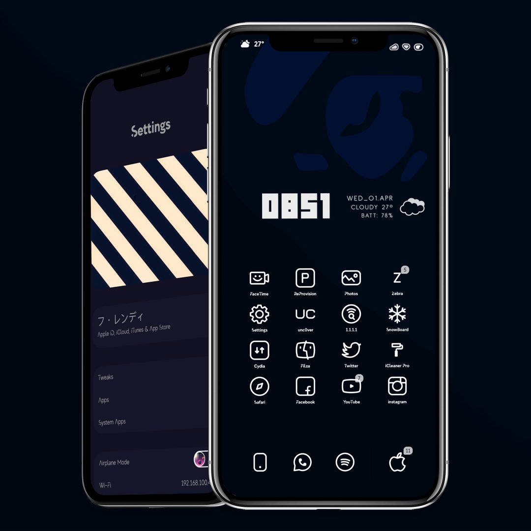 RendiFaizal's tweet photo. #Ew.wdgtPack.16_SB1
#compacticonwhiteios
#Shuffle
#Gushibatt5
#NiceBarX
#Skinnysetting
Thanks to @ev_ynw @Gu3hi @alolastmoment @NiceiOs @CydiaGeek @CreatureSurvive keep healthy, Stay at Home then Stay away from Covid19 π https://t.co/Bf7L3Cuinh