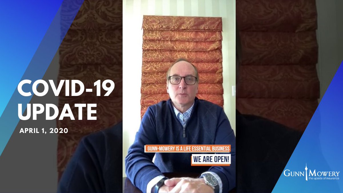 GunnMowery's tweet image. If only we could wake up &amp;amp; say, "April Fools! This has all been a joke!" Unfortunately, COVID-19 is very real &amp;amp; presents many challenges for all of us. Please watch the video message from @GGregGunn on our response to the pandemic. #theInsideofInsurance

youtu.be/jfwa_fVanZs