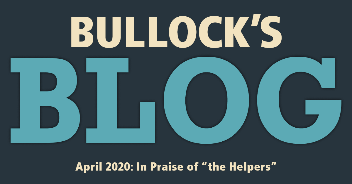 CCAC's tweet photo. 👉 New Bullock's Blog post! 👈
Dr. Bullock pays tribute to "the Helpers" in this month's blog. Read it here: https://t.co/qQ9Rr3WazY
#CCAC #BullocksBlog #PurposefulActsOfKindness https://t.co/OudYYl8cOg