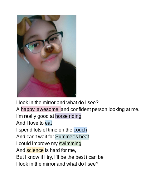 MClaussen_D87's tweet photo. Mirror Poem #northlakeD87  #berkeleyd87 By Ss are doing such an awesome job and I am learning so much about them through their poetry. https://t.co/Y8Nb0zVcnX
