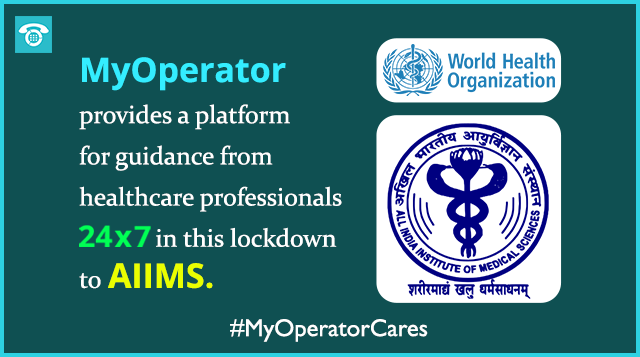 MyOperator's tweet photo. With MyOperator supported COVID helpline system, @aiims_newdelhi efficiently takes care of all the patient calls — 24 hours a day, seven days a week, 365 days a year.
We can help to keep your business up and running too, anytime, all-time.
#CoronavirusIndia #MyOperatorCares https://t.co/EODZpJhc0v