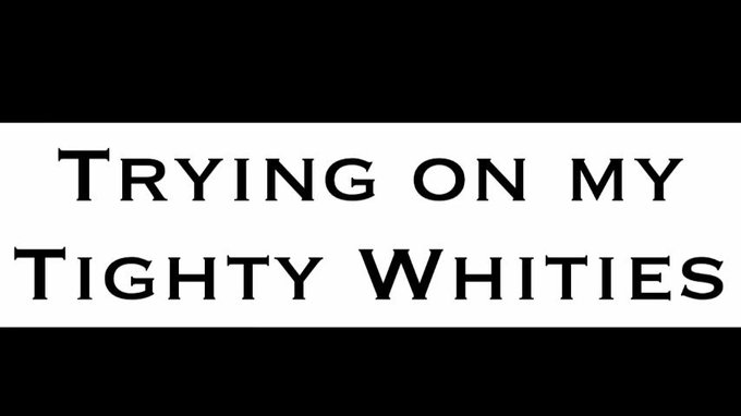 Thank you for buying! Trying on my SOLD Tighty Whities https://t.co/xYsIyNibo2 #MVSales https://t.co<a href="/tag/mvsales"class="tags"><span>#mvsales</span></a>