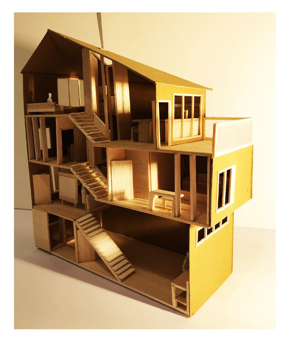 QUBarch's tweet image. More fantastic models by Stage 1 Architecture students @QUBarch @QUBelfast, who have been wonderfully resourceful and creative in their drawings and models #QuarantineLife #virtualdesignstudio #architecturemodels