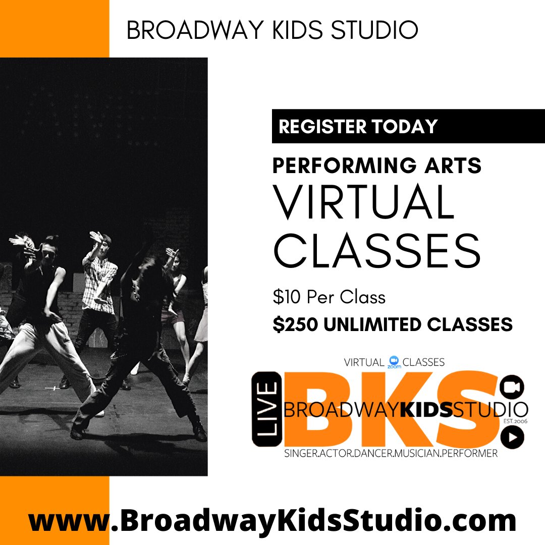 Sports_Activity's tweet photo. Broadway Kids Studio offering virtual classes for anyone and everyone! When your kids are acting up....what better way to put that imagination, talent, energy and creativity to use!? Check it out:
ttp://www.broadwaykidsstudio.com/virtual-classes/ https://t.co/hSq1nW613F