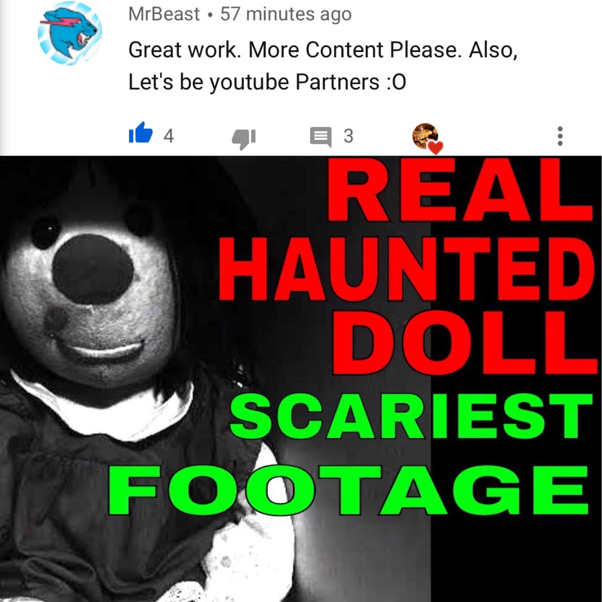 links_spooky's tweet photo. @MrBeastYT thank you for being a fan! https://t.co/JZ0t65DUz6