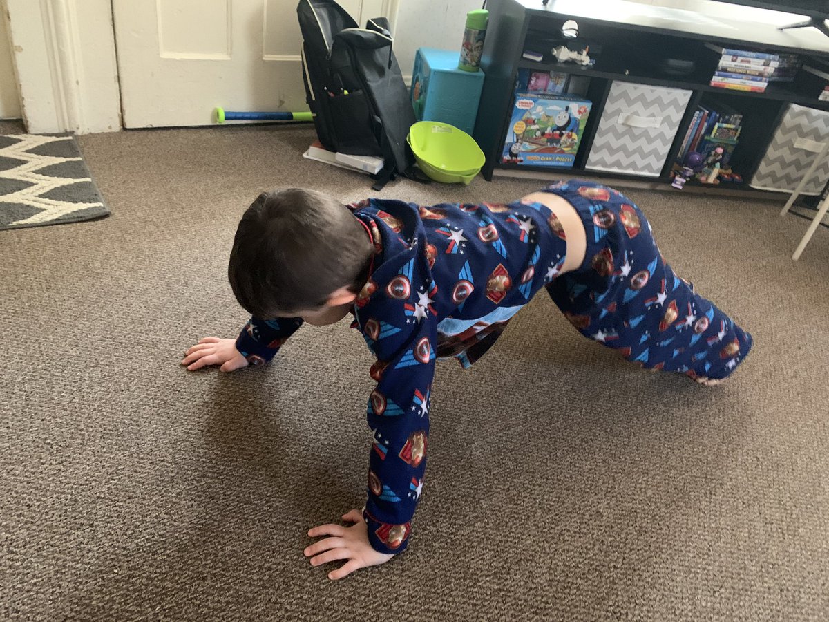 parillo_kim's tweet photo. Luca doing day one of the fitness calendar!! And he did it all the way through the months three times! @MrRichMYB https://t.co/Vv8O5mDChQ