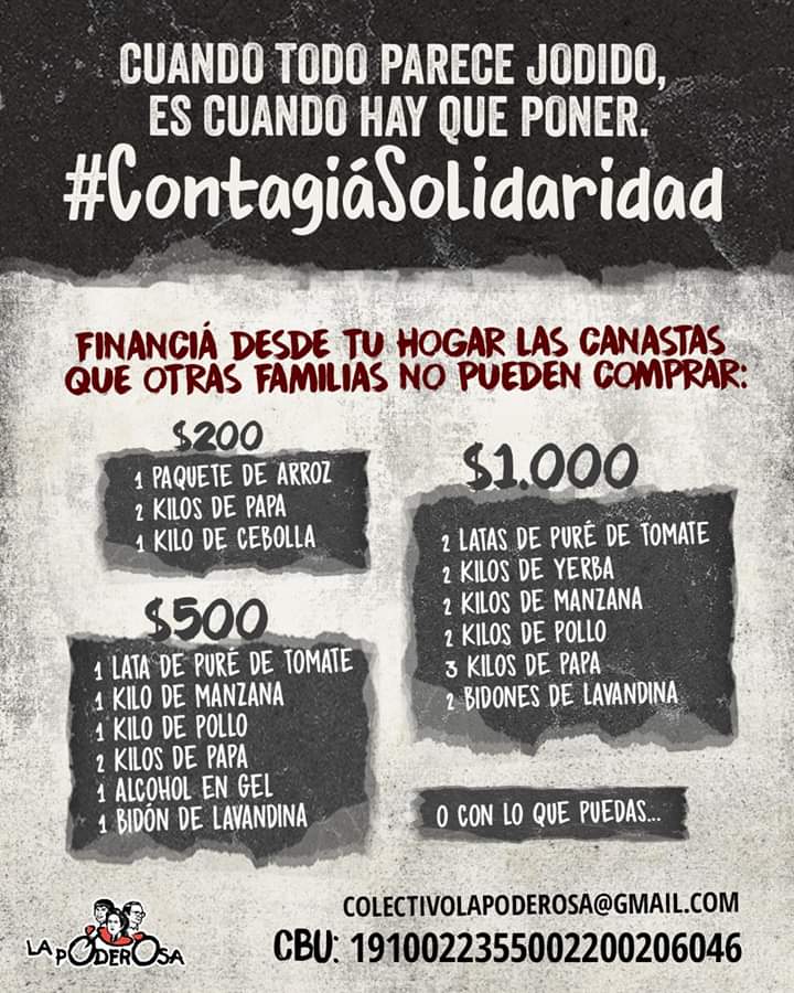 somoscitrica's tweet photo. #ContagiáSolidaridad y sumate a la campaña de la @gargantapodero para ayudar a las familias más vulnerables en el contexto de la emergencia alimentaria y sanitaria por el #COVIDー19.

🎧 https://t.co/z7guhFUrXJ. https://t.co/3bnauPSmum