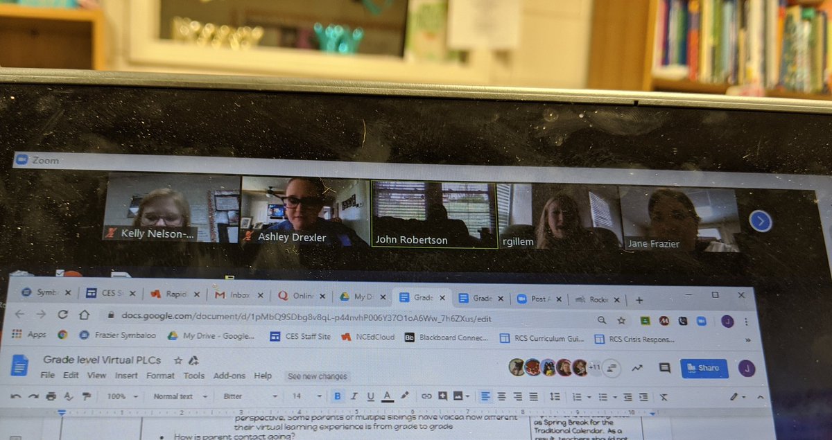 Kdnelson01's tweet photo. Our teachers and staff are Rockstars!!! #letyourmindsetthestage #virtuallearning #chromebookrollout #virtualplc @CESPantherCubs @Jpfrazier18 https://t.co/qeyCGuoy41