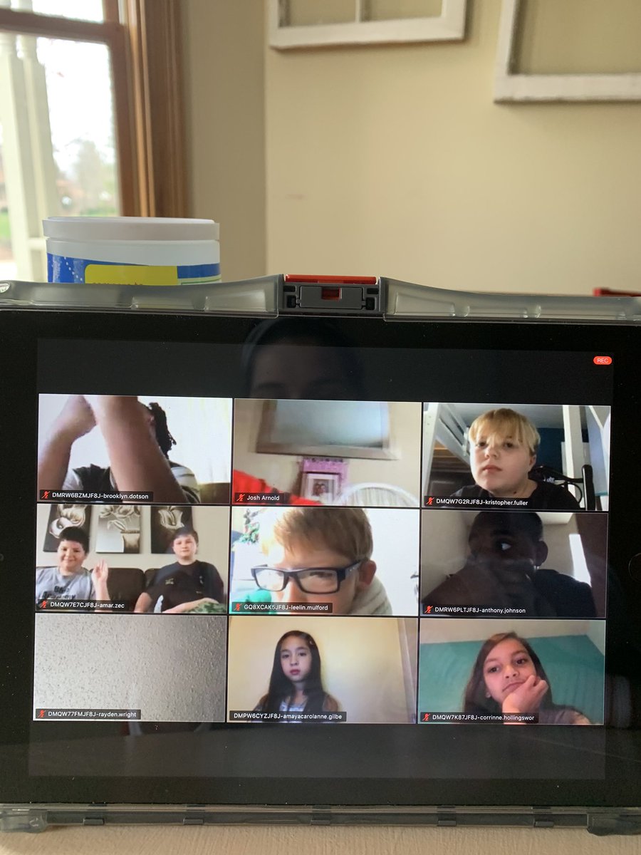 CISJalaina's tweet photo. Got to #zoommeeting with Mrs. Fullerโs 4th grade class today! #loveandmissthem #blueacademy #decaturproud https://t.co/RGSVkLgTDG