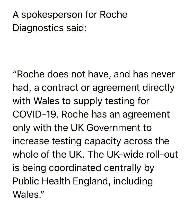 Re-posting the statement I received yesterday from  @Roche