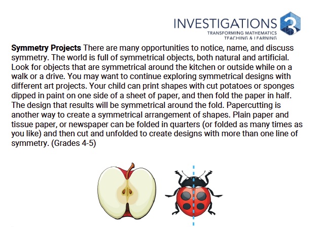 NEW: Geometry activities to do at home, in English and Spanish, for grades K-5. #MathAtHome #MTBoS #iteachmath investigations.terc.edu/at-home-resour…