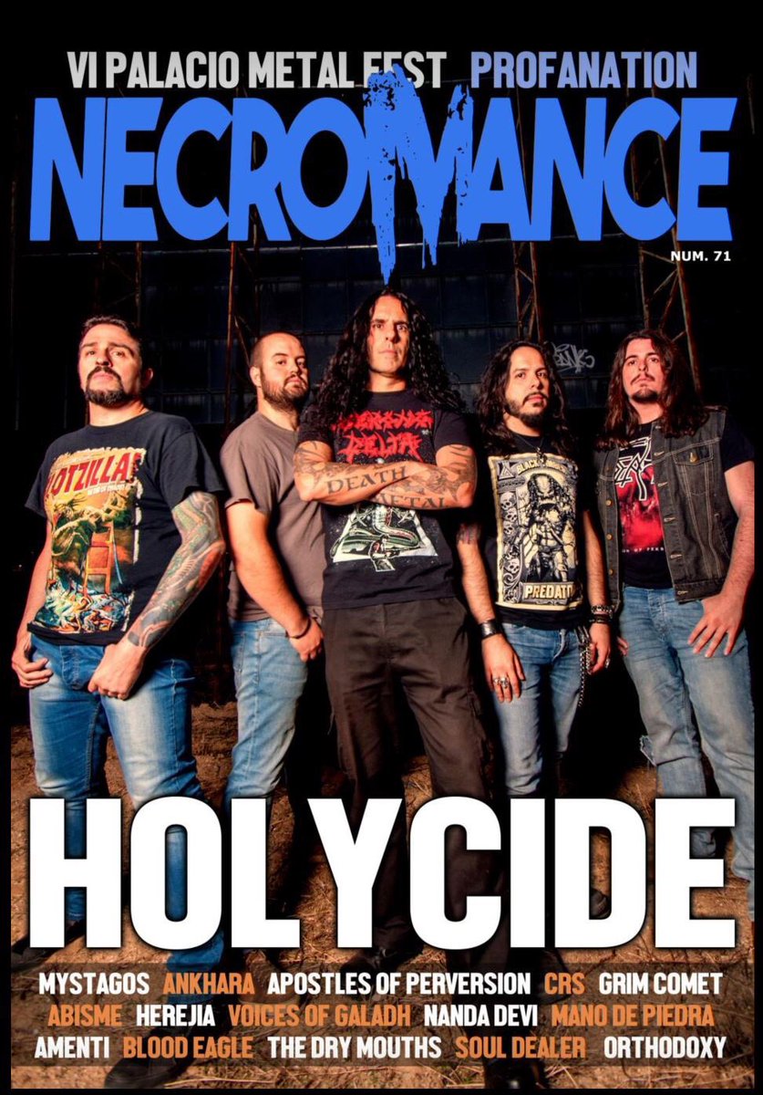 En el nuevo nº de <a href="/NecromanceMag/">Necromance Magazine</a> encontrarás críticas y entrevistas de nuestros artistas. Entre ellos <a href="/GrimComet/">Grim Comet</a> , <a href="/DragonflyBand/">Dragonfly</a> , #hyperborea, #jerkstore y #Steinbok!

Puedes leer y descargar de forma totalmente gratuita a través del link smarturl.it/NecromanceMag71