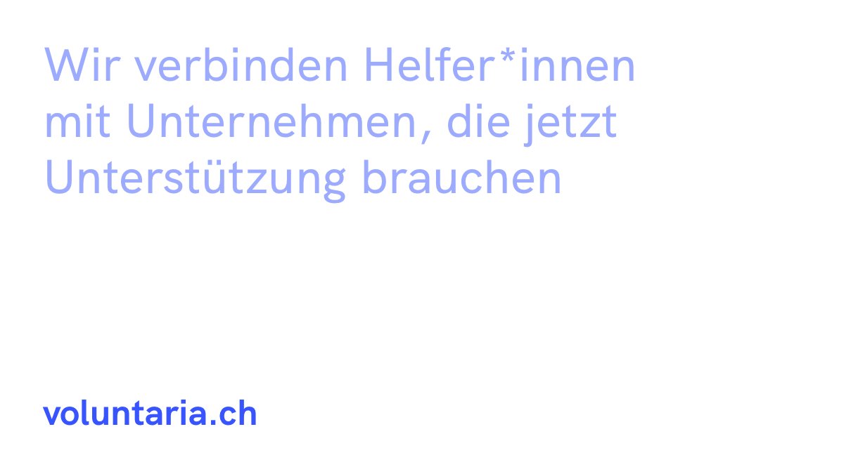 Voluntaria4's tweet photo. https://t.co/IISPgFpIxW Helfen auch Sie! #covid19 #covid19news #coronavirus #pandemic #sarscov19 #coronakindness #coronavirusoutbreak #nCoV2019 #nCoV19 #flattenthecurve #doctorsday #stayathome #wirbleibenfüreuchda
#timetocometogether #CoronaInfoCH @srfnews @gd_zuerich @gesundZG https://t.co/pbRU1ITcD6