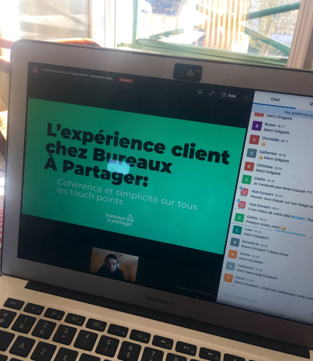 C’est parti pour le webinar <a href="/HUBInstitute/">HUB Institute</a> pour parler de l’expérience client b to b chez <a href="/BureauAPartager/">Bureau Opéré</a> ⭐️