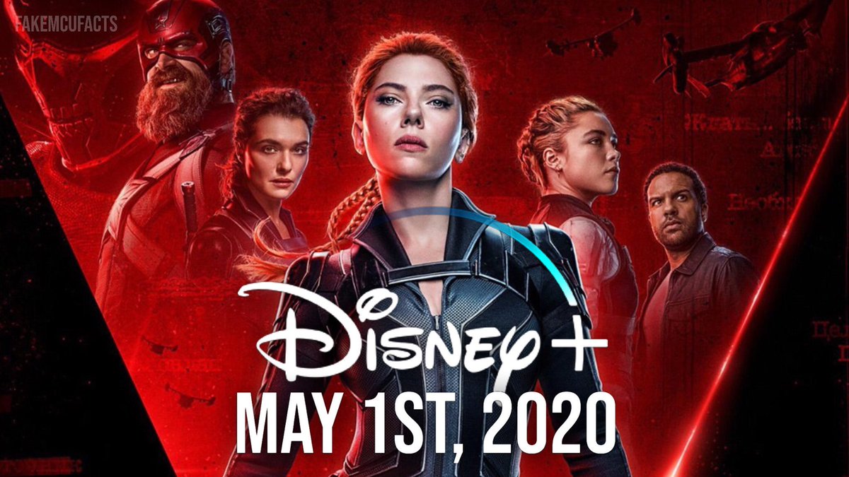 fakemcufacts's tweet photo. BREAKING! #BlackWidow to RELEASE on Disney+ starting May 1st, the original theatrical release date! (Source: @MarvelStudios) https://t.co/D9l4Ox1tbg