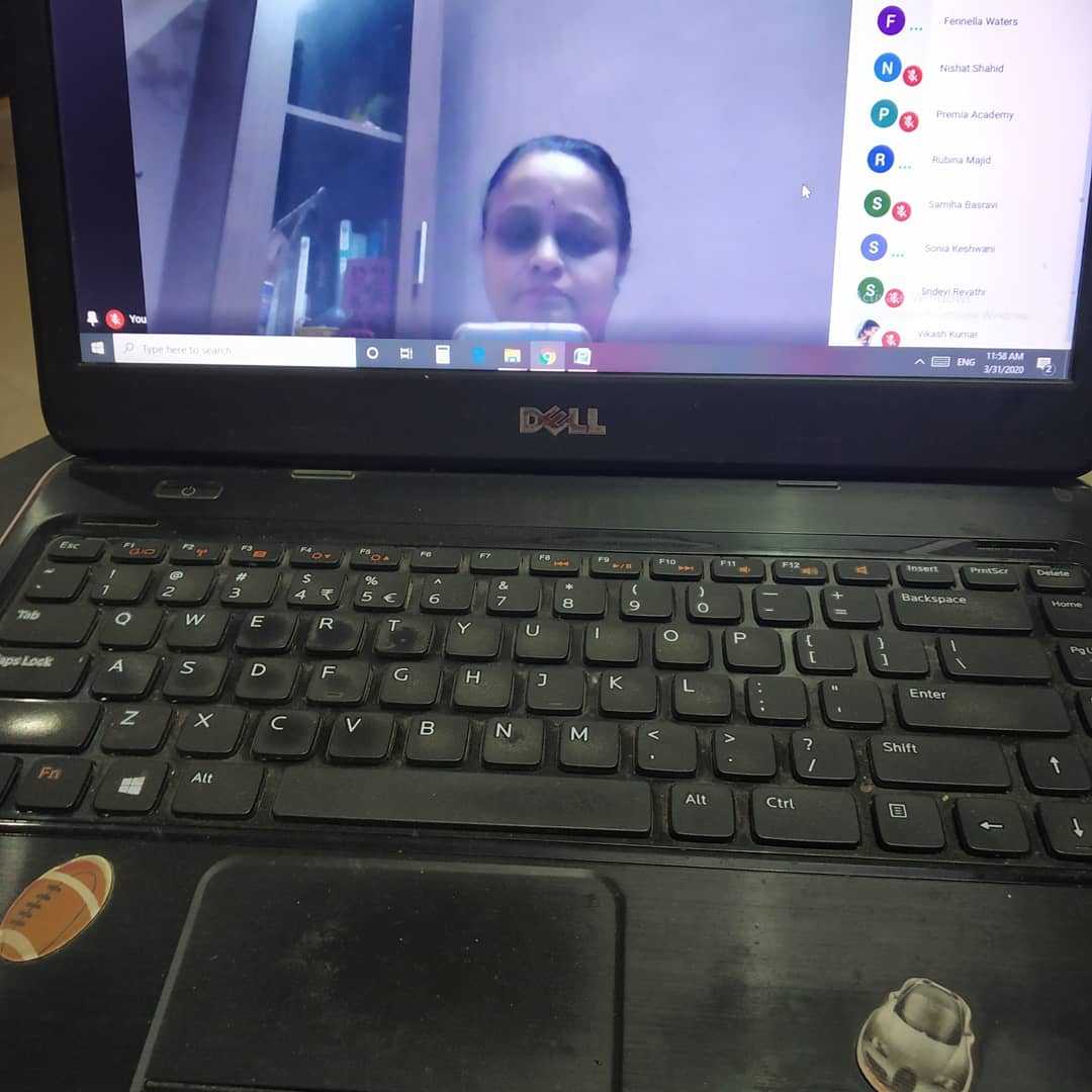 DilSeAlways's tweet photo. First time for me😄 #OnlineSession for Pre-primary teachers of #PremiaAcademy #Hyderabad #Attapur Topic- Virtual or Online Learning and Teaching- A perspective during the Covid-19 health emergency and crisis #LearningResourceCenter https://t.co/6vOspZSNb0