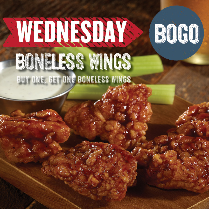 Brickforgecway's tweet photo. Buy One Get One FREE Boneless wings!! No, were not crazy. However you might be if you don't take advantage of this offer! Your choice of sauce. Every Wednesday!!
Carryout and Curbside only. #ConwayToGo https://t.co/wjhPaPdoQS