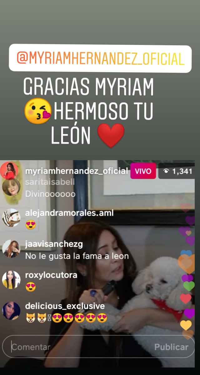 Myriam Hernández😍😘 que lindo León 😊